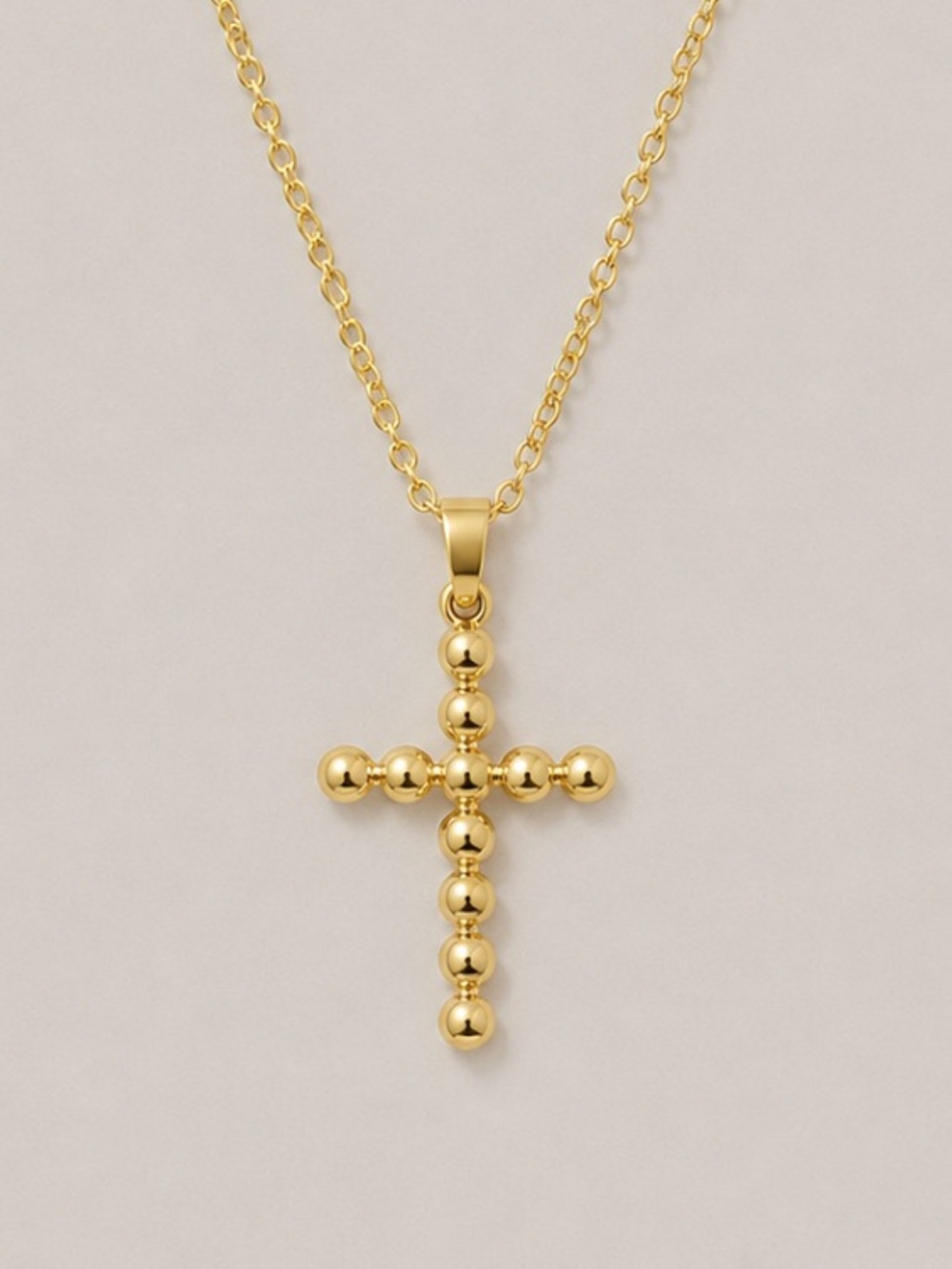New! 14K Gold Plated Cross Necklace NWOT